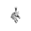 Dije De Plata Cabeza Caballo Blanco