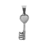 Dije De Plata Llave Corazón - Image 3