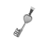 Dije De Plata Llave Corazón - Image 2
