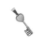 Dije De Plata Llave Corazón