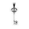 Dije De Plata Llave De Tu Corazón con Cadena - Image 3