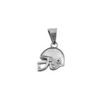 Dije De Plata Casco De Fútbol Americano