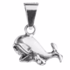 Dije De Plata Mini Ballena con Cadena - Imagen 3