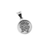 Dije De Plata Rostro De Cristo Medalla Circular - Image 2