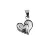 Dije De Plata Dos Corazones Unidos