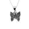 Dije De Plata Mariposa Monarca con Cadena