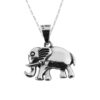 Dije De Plata Elefante Orejón con Cadena
