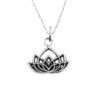 Dije De Plata Flor De Loto Con Cadena