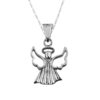 Dije De Plata Angelito Alas De Algodón con Cadena