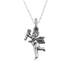 Dije De Plata Angelito Cupido con Cadena