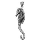 Dije De Plata Caballito De Mar Grande con Cadena - Imagen 2