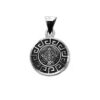 Dije De Plata Calendario Azteca Greca Diamantada