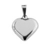 Dije De Plata Corazón Cartoneado Grande con Cadena - Image 2
