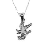 Dije De Plata Espíritu Santo con Cadena