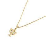 Dije De Oro 14 Kilates Psique Liso Con Cadena Torsal 60 Cm