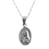Dije de Plata Santa Clara con cadena