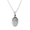 Dije de Plata medalla Santa Martha con cadena - Image 2