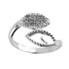 Anillo de plata Beso de Naturaleza Brillante - Imagen 2