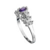 Anillo de Plata Piramide de Almendras y Amatista - Imagen 2
