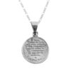 Dije de Plata Medalla Nuestra Señora de la Buena Guardia con cadena - Image 2