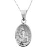 Dije de Plata Medalla Virgen de Guadalupe y San Francisco de Asis con cadena - Imagen 2
