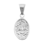 Dije de Plata Medalla Espiritu santo -Virge de San Juan de los Lagos