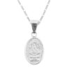 Dije de Plata Medalla Espiritu santo - Virgen de San Juan de los Lagos con cadena - Image 2