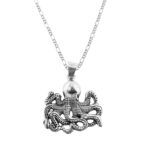 Dije de Plata Pulpo Octopusy con cadena