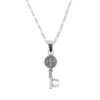 Dije de Plata Llave de San Benito Milagroso con cadena