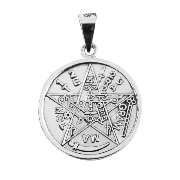 Dije de Plata Tetragramaton Troquelado  Chico