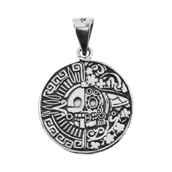 Dije de Plata Medallon de la Santa Muerte