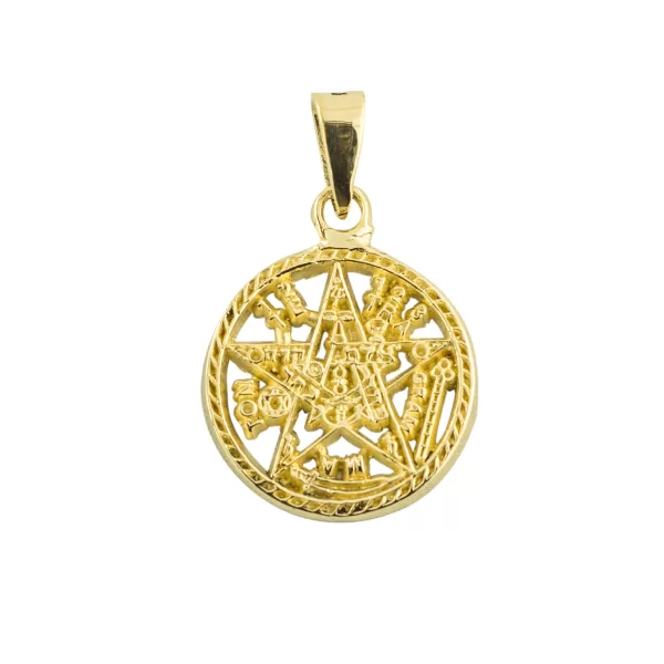 Dije de Oro 14 Kilates Tetragramaton Numero Dos