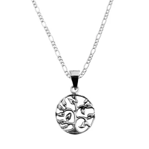 Dije de Plata Arbol de la VIda Ancestral con cadena
