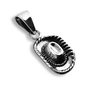 Dije de Plata Sombrero Biselado