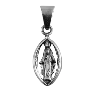 Dije de Plata Virgen Milagrosa Calada