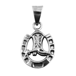 Dije de Plata Herradura con Bota