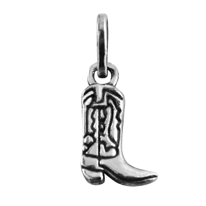 Dije de Plata Bota Vaquera