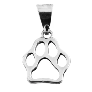 Dije de Plata Huella de Mascota