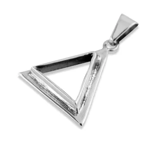Dije de Plata Triangulo Cubic