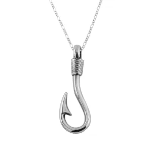 Dije de Plata Anzuelo con Cadena