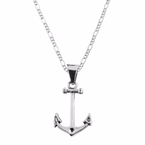 Dije de Plata Ancla Clasica con cadena