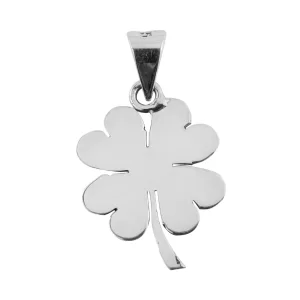 Dije de Plata Trebol de 4 Hojas