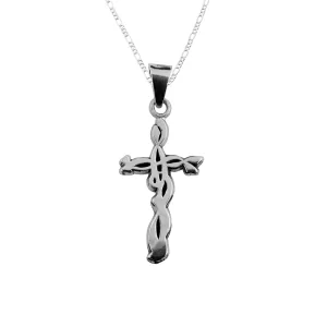 Dije de Plata Cruz Sagrada Sabana Santa con cadena