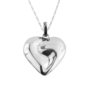 Dije de Plata Corazon Enamorado con cadena