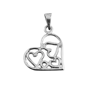 Dije de Plata Corazon lleno de Amor