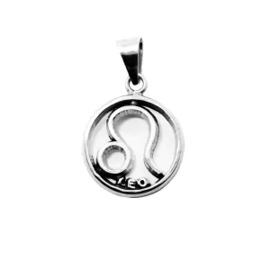 Dije de Plata Signo del Zodiaco Leo