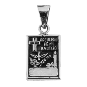 Dije de Plata Recuerdo de mi Bautizo