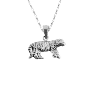 Dije de Plata Tigre con cadena