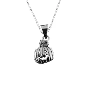 Dije de Plata Calabacita Sonriente con cadena