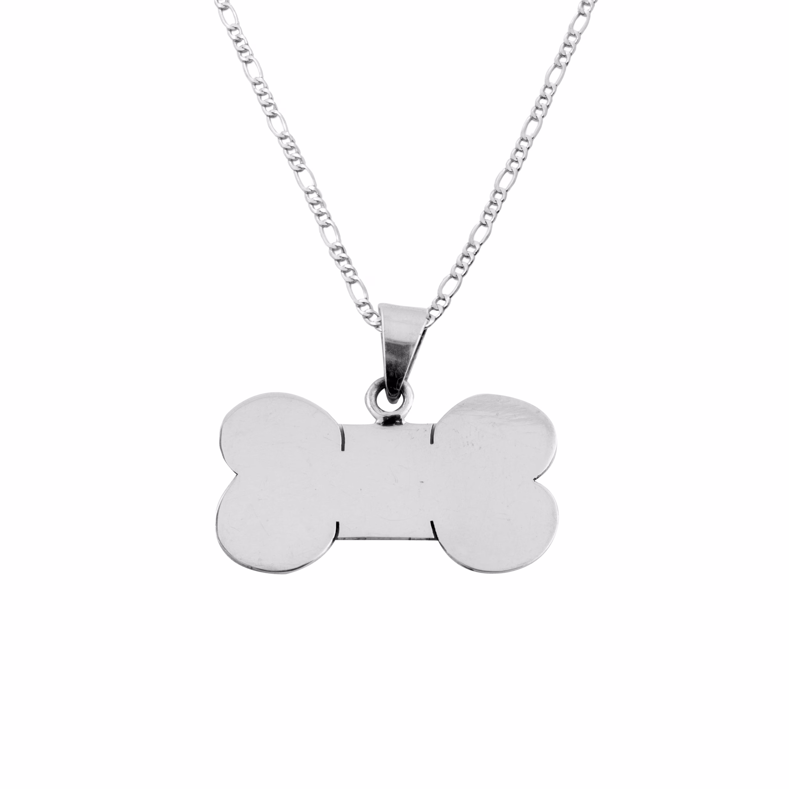 Dije de Plata Hueso de Perro con cadena